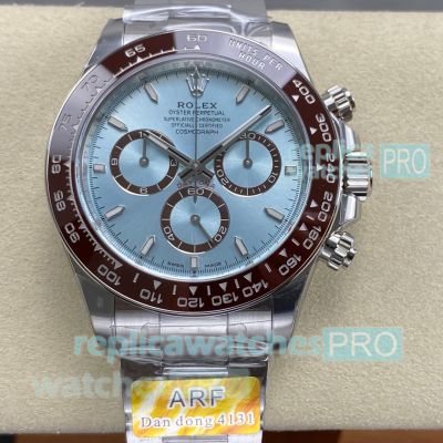 ARF Superclone Ice Blue Dial Rolex 4131 Daytona Chronograph 904L Oyster Watch 